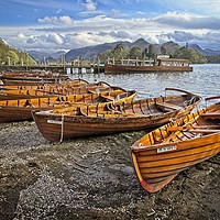 Buy canvas prints of Derwentwater at Keswick, Lake District by Martyn Arnold