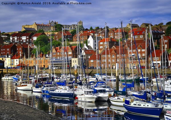 Whitby Harbour, North Yorkshire Picture Board by Martyn Arnold