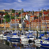 Buy canvas prints of Whitby Harbour, North Yorkshire by Martyn Arnold
