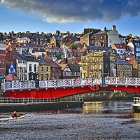 Buy canvas prints of Whitby Town Panorama by Martyn Arnold