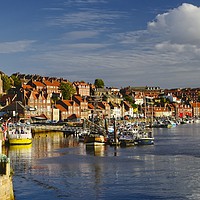 Buy canvas prints of Evening at Whitby Harbour by Martyn Arnold