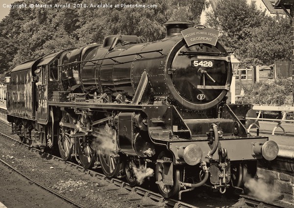 Steam on the North York Moors Railway Picture Board by Martyn Arnold