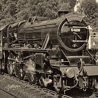 Buy canvas prints of Steam on the North York Moors Railway by Martyn Arnold