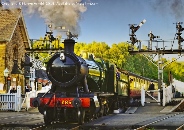 GWR 2857 Heavy Goods Loco at the NYMR Picture Board by Martyn Arnold