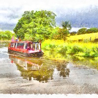 Buy canvas prints of Leeds and Liverpool Canal at Skipton  by Martyn Arnold