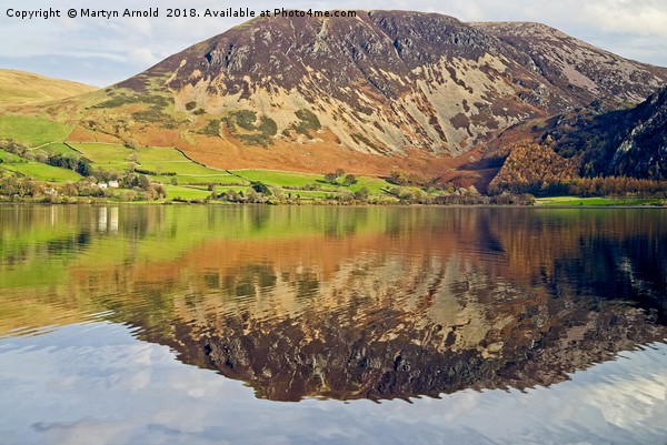 Herdus Fell rising above Ennerdale Water Picture Board by Martyn Arnold