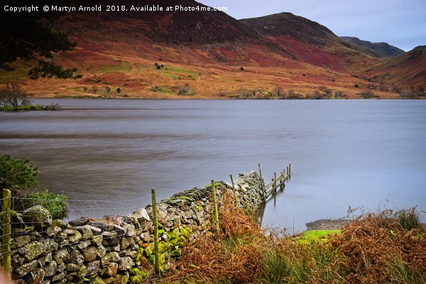 Crummock Water Autumn Evening Picture Board by Martyn Arnold