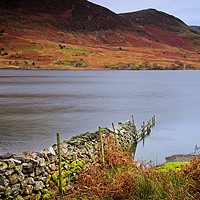Buy canvas prints of Crummock Water Autumn Evening by Martyn Arnold