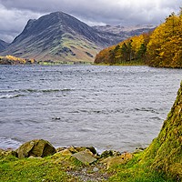 Buy canvas prints of Autumn at Buttermere in the Lake District by Martyn Arnold