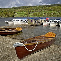 Buy canvas prints of Boats on Coniston Water by Martyn Arnold