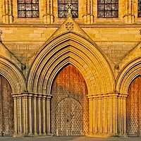 Buy canvas prints of Setting Sun on RIpon Cathedral by Martyn Arnold