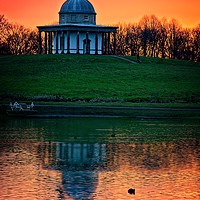 Buy canvas prints of Sunset at the Temple by Martyn Arnold