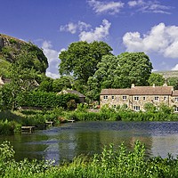 Buy canvas prints of Kilnsey Village and Crag Wharfdale by Martyn Arnold