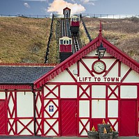 Buy canvas prints of Saltburn Cliff Lift by Martyn Arnold