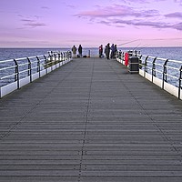 Buy canvas prints of Evening Fishing at Saltburn by Martyn Arnold