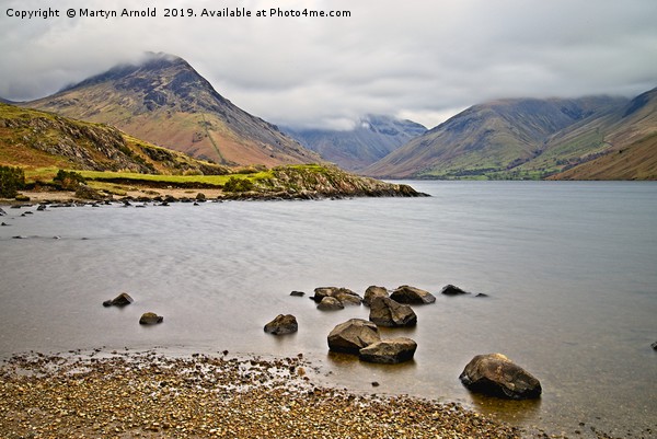 Mist over Wastwater Picture Board by Martyn Arnold