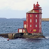 Buy canvas prints of Kjeungskjæret Fyr Lighthouse, Norway by Martyn Arnold