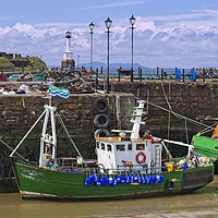 Buy canvas prints of Maryport Harbour and lighthouse by Martyn Arnold