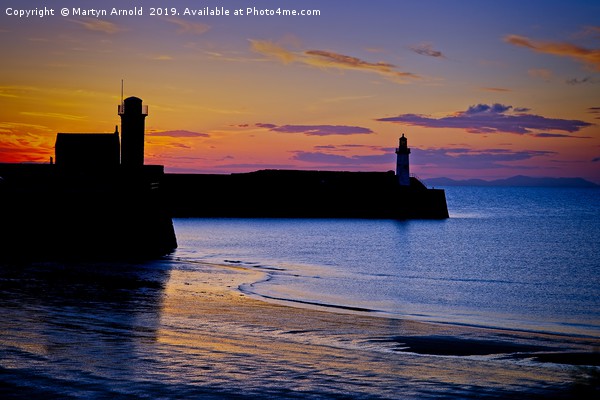 West Coast Sunset - Whitehaven Picture Board by Martyn Arnold