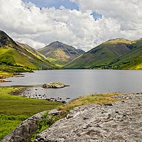 Buy canvas prints of Great Gable and Wastwater by Martyn Arnold
