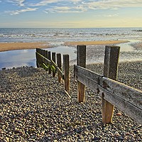 Buy canvas prints of Evening light at St. Bees, Cumbria. by Martyn Arnold