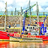 Buy canvas prints of Fishing Boat digital art by Martyn Arnold