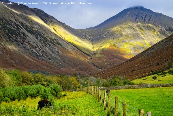 Great Gable Mountain from Wastwater Picture Board by Martyn Arnold