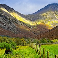 Buy canvas prints of Great Gable Mountain from Wastwater by Martyn Arnold