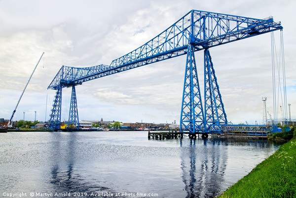 MIddlesbrough Tees Transporter Bridge Picture Board by Martyn Arnold