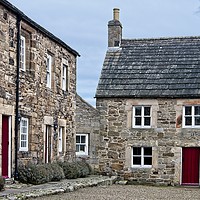 Buy canvas prints of Stone Cottages - Blanchland Northumberland by Martyn Arnold