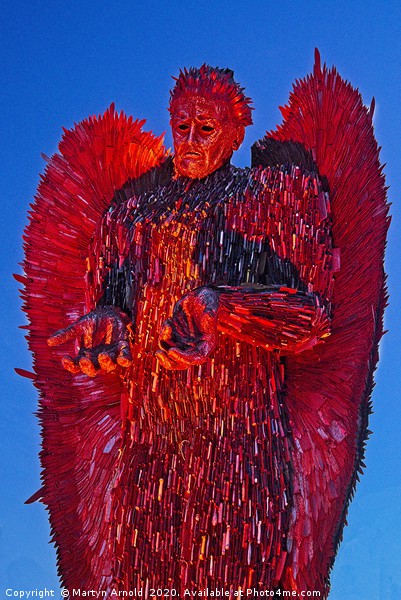 The Knife Angel Picture Board by Martyn Arnold