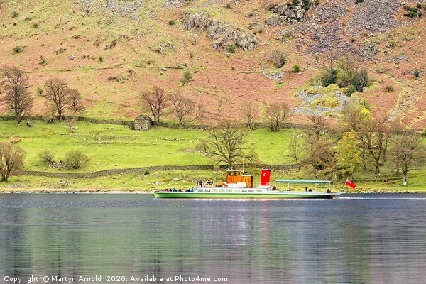 Steaming around Ullswater Picture Board by Martyn Arnold