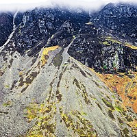 Buy canvas prints of Wasdale Screes Abstract by Martyn Arnold