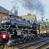 Buy canvas prints of Steam Train 5428 on North York Moors Railway by Martyn Arnold