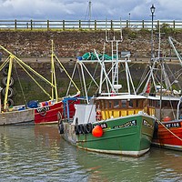 Buy canvas prints of Maryport Fishing Boats by Martyn Arnold