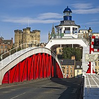 Buy canvas prints of Newcastle Swing Bridge and Castle by Martyn Arnold