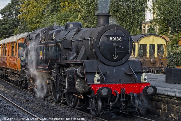 Steam Train at Grosmont Station North York Moors R Picture Board by Martyn Arnold