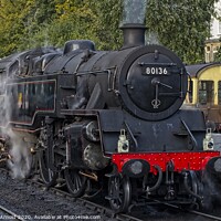 Buy canvas prints of Steam Train at Grosmont Station North York Moors R by Martyn Arnold