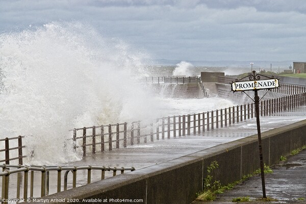 Rough Seas at Maryport Picture Board by Martyn Arnold