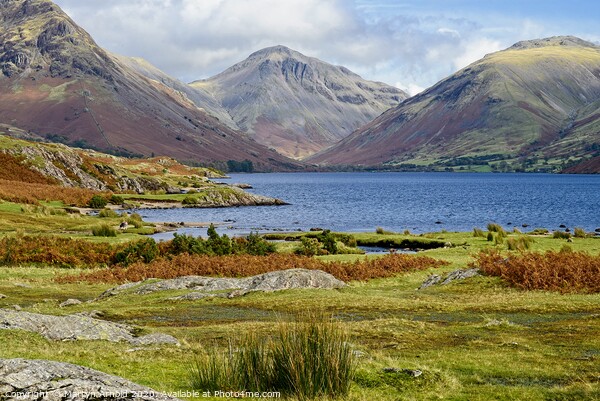 Great Gable Mountain, WastWater, Lake District Picture Board by Martyn Arnold
