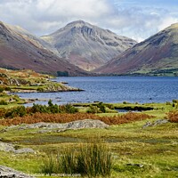Buy canvas prints of Great Gable Mountain, WastWater, Lake District by Martyn Arnold