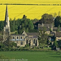 Buy canvas prints of Wakerley Village & Church Northamptonshire Landsca by Martyn Arnold