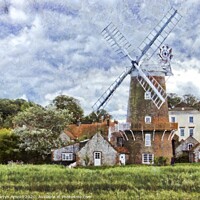 Buy canvas prints of Cley Windmill, Norfolk Landscapes by Martyn Arnold