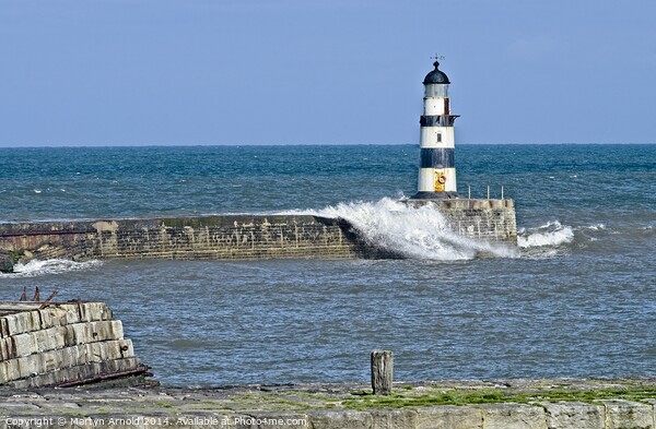 Seaham Lighthouse, Durham Coast Picture Board by Martyn Arnold