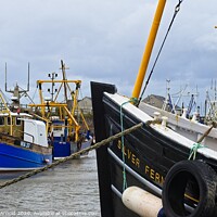 Buy canvas prints of Maryport Harbour Fishing Boats, Cumbria by Martyn Arnold