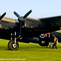 Buy canvas prints of Avro Lancaster RAF WW2 Bomber by Martyn Arnold