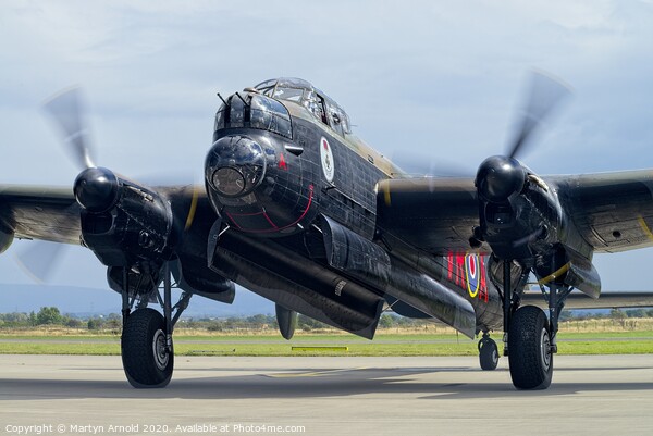 Canadian Avro Lancaster Bomber 'Vera' Picture Board by Martyn Arnold