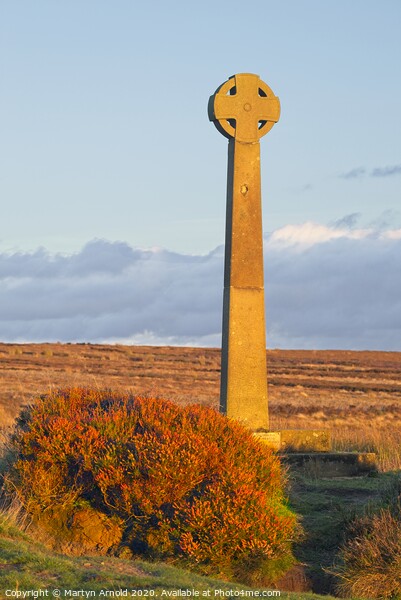 Rosedale Millennium Cross, North York Moors, Yorks Picture Board by Martyn Arnold