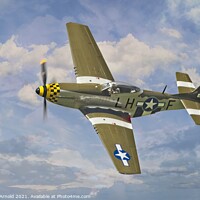 Buy canvas prints of The American Spitfire P51 Mustang by Martyn Arnold