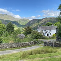 Buy canvas prints of Lakeland Cottage by Paula Connelly